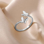 Adjustable Butterfly Ring