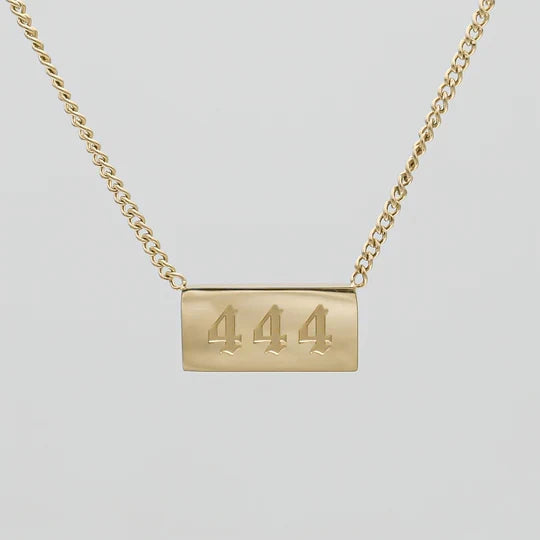 Angel Number Bar Necklace
