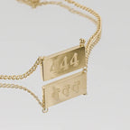 Angel Number Bar Necklace