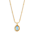 Aquamarine Gemstone Necklace