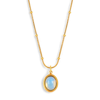 Aquamarine Gemstone Necklace