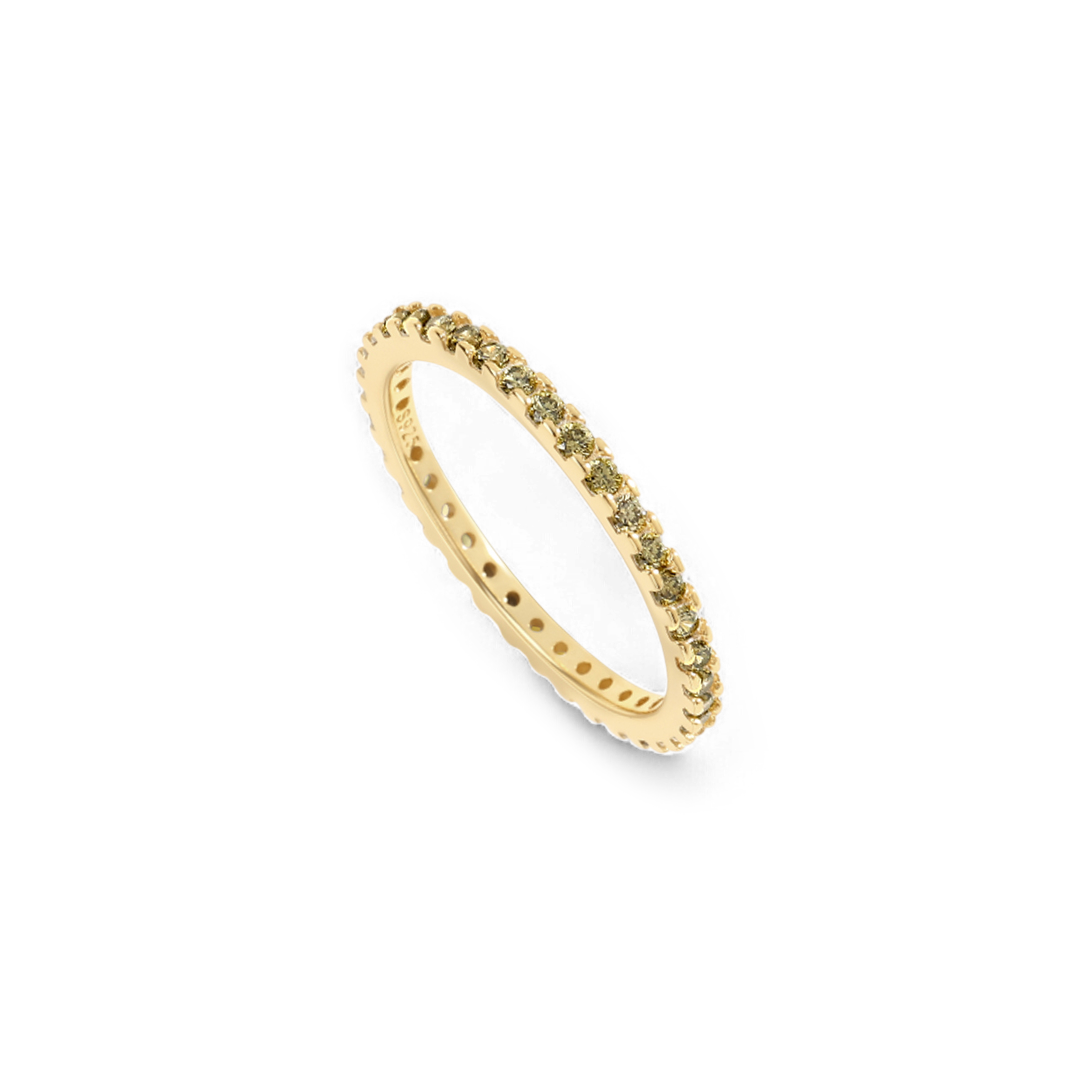 August Birthstone Eternity Stacking Ring