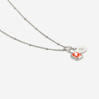 Baguette Birthstone & Initial Necklace