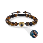 Beaded Heart Photo Bracelet