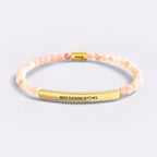 Best Fucking Bitches Beaded Inspire Bracelet