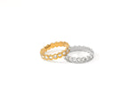 Bezel Set Eternity Stacking Ring