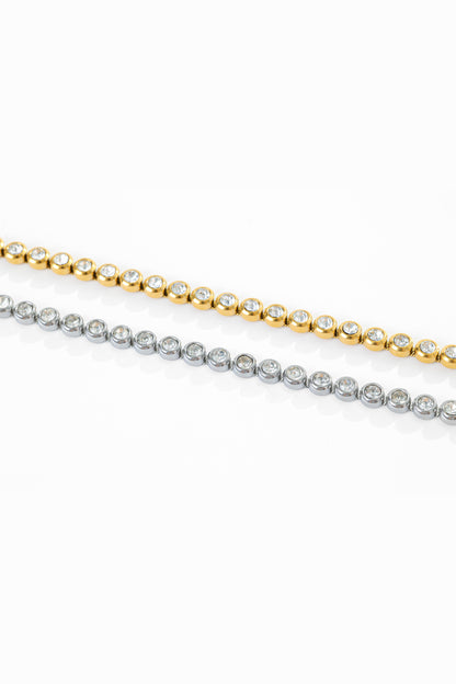 Bezel Tennis Bracelet