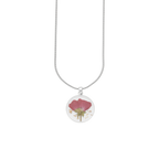 Pressed Birth Flower Necklace