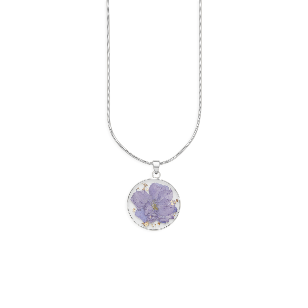 Pressed Birth Flower Necklace