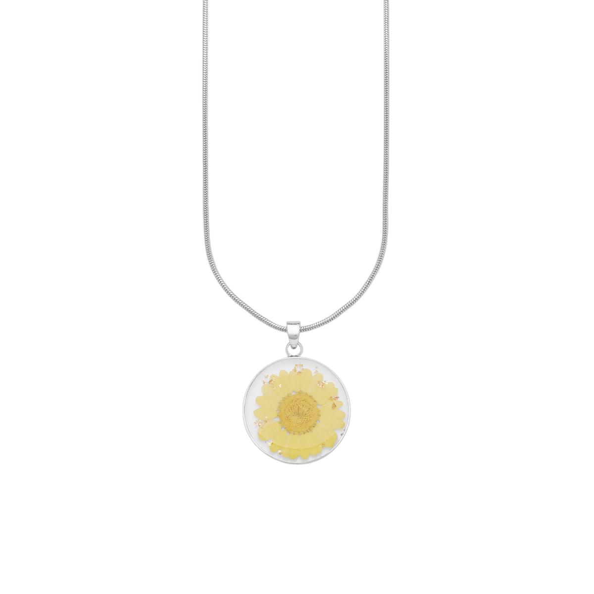 Pressed Birth Flower Necklace