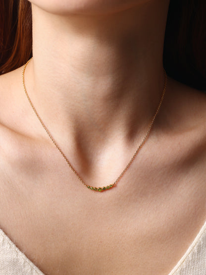 Birthstone Arc Necklace