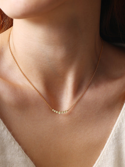 Birthstone Arc Necklace