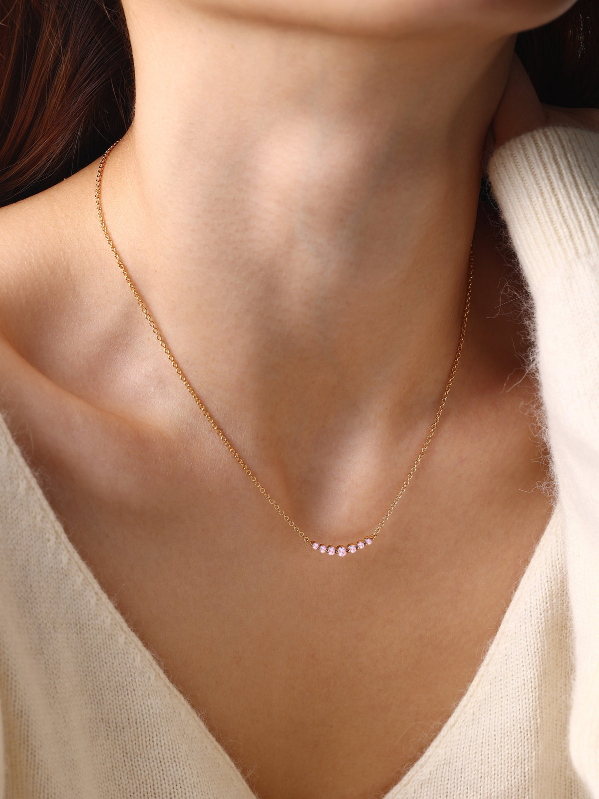 Birthstone Arc Necklace