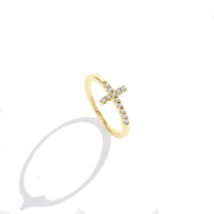 Diamond Cross Ring