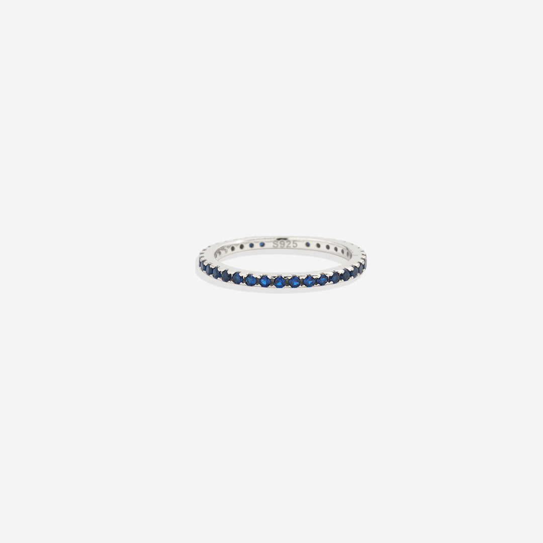 September Birthstone Eternity Stacking Ring