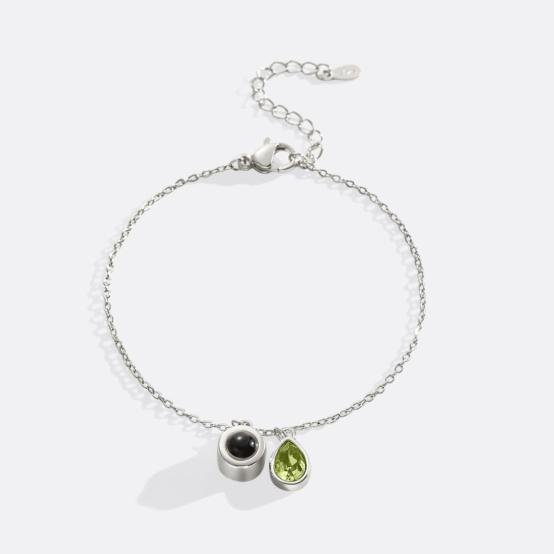 Birthstone Photo Bracelet