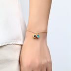 Birthstone Photo Bracelet