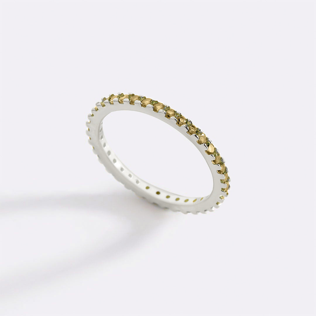 August Birthstone Eternity Stacking Ring