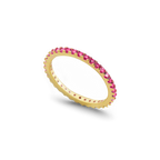 July Birthstone Eternity Stacking Ring