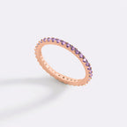 June Birthstone Eternity Stacking Ring