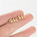 Tiny Angel Number Earrings
