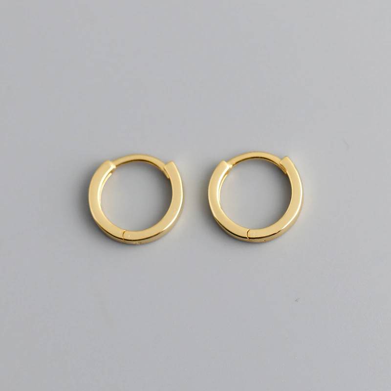 Block Huggie Earrings