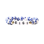 Blue Porcelain Floral Beaded Bracelet for Mom & Grandma