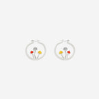 Boho Mushroom Hoop Earrings