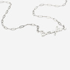 Fairy Name Necklace with Paperclip Chain