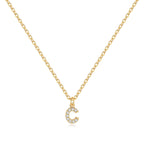 Pavé Uppercase Initial Necklace