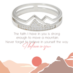 Faith Moves Mountains Pavé Mountain Ring