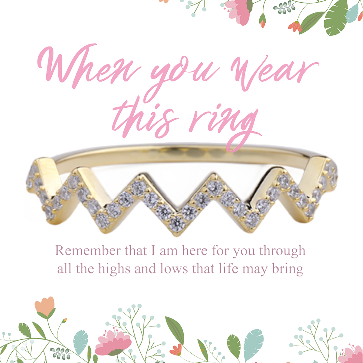 Highs And Lows Zigzag Ring