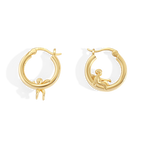 Cherub Gold Hoops