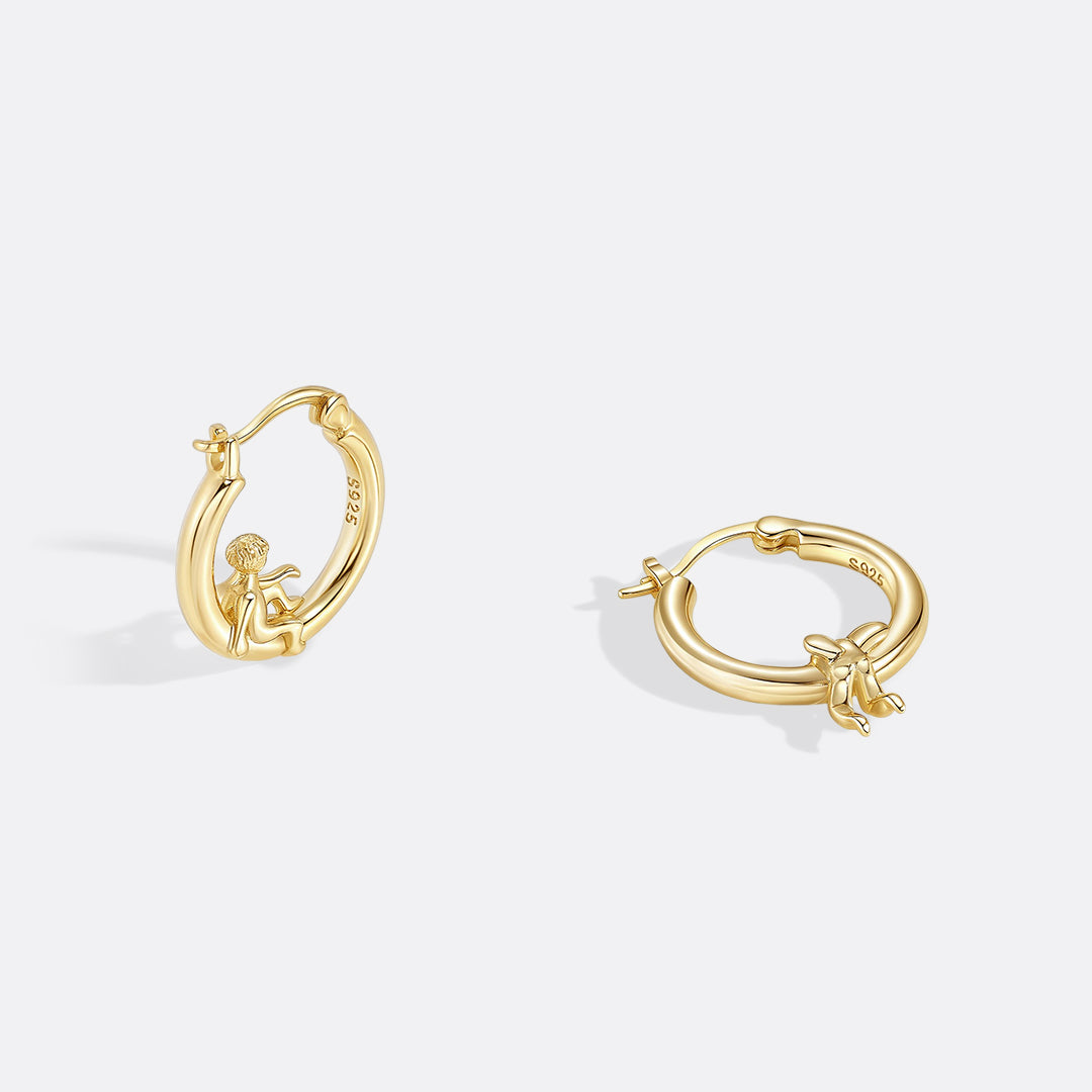 Cherub Gold Hoops