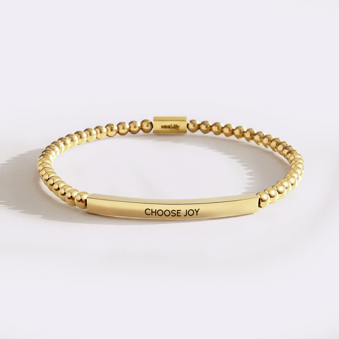 Choose Joy Beaded Inspire Bracelet