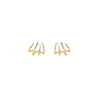 Claw Stud Wrap Earrings