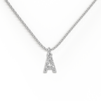 Pavé Uppercase Initial Necklace