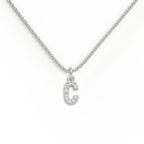 Pavé Uppercase Initial Necklace