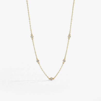 Dainty Crystal Station Necklace