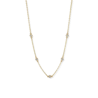 Dainty Crystal Station Necklace