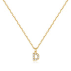 Pavé Uppercase Initial Necklace