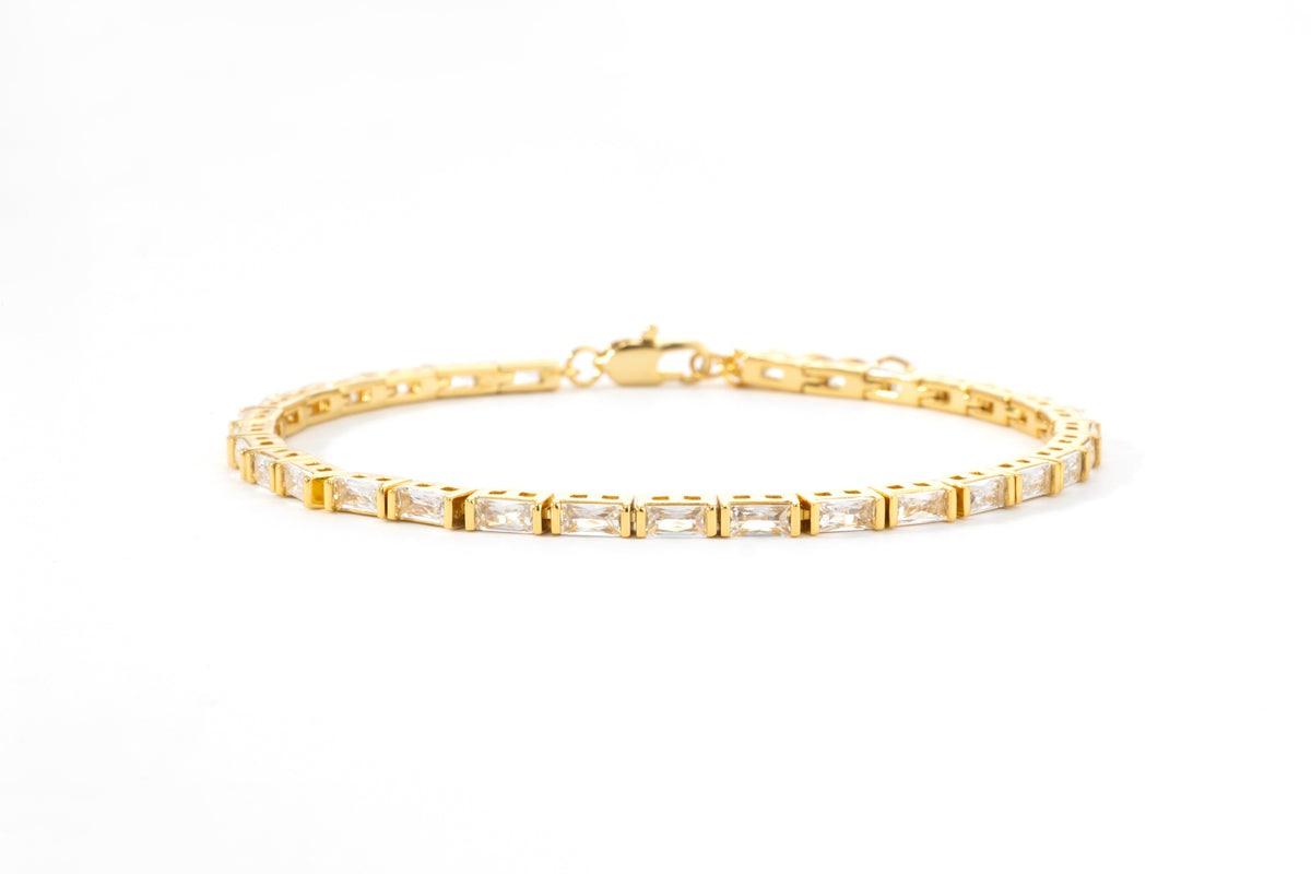 Dainty Baguette Tennis Bracelet