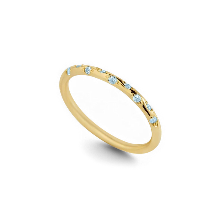Dainty Constellation Birthstone Ring