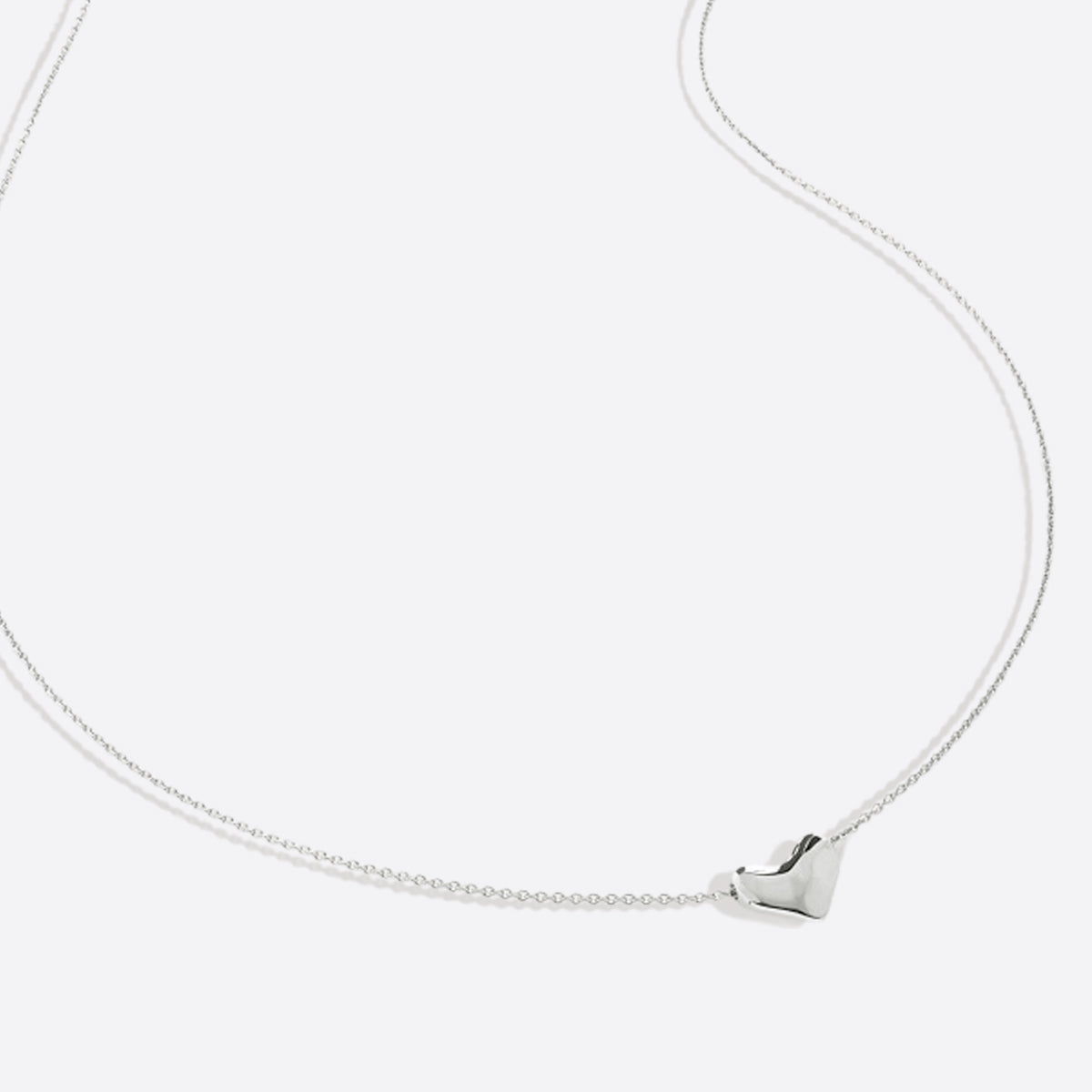 Dainty Bubble Heart Necklace