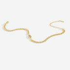 Dainty Cuban Link Chain Evil Eye Bracelet
