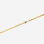 Dainty Cuban Link Chain Evil Eye Bracelet