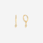 Dainty Diamond Charm Earrings