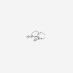 Dainty Diamond Charm Earrings