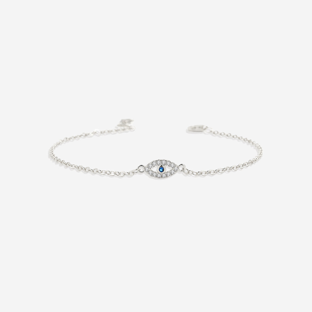 Dainty Evil Eye Charm Bracelet
