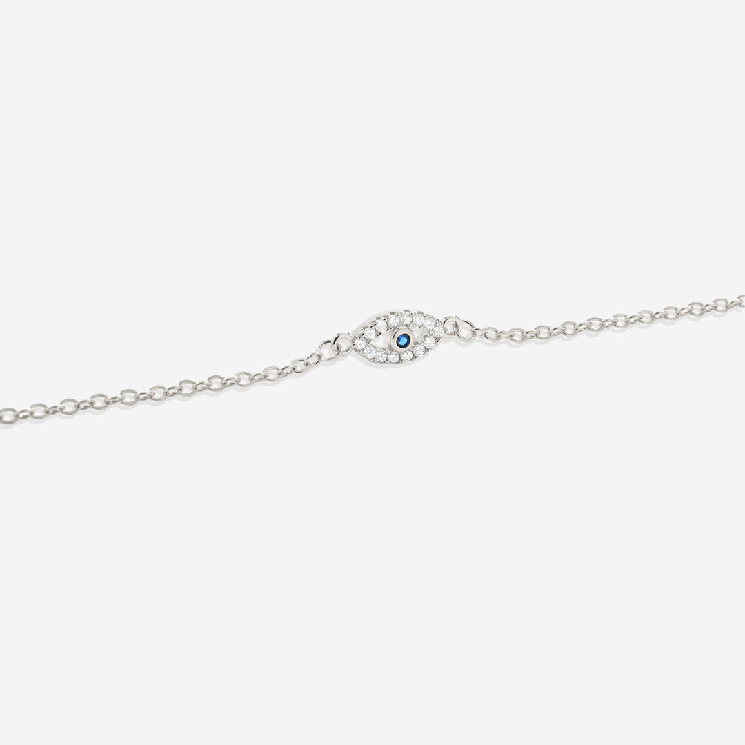 Dainty Evil Eye Charm Bracelet